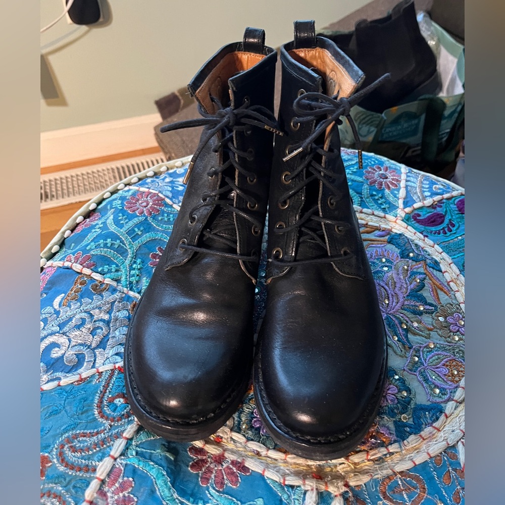 Fiorentini + Baker Black Leather Elme boots  brand new 38 rare
